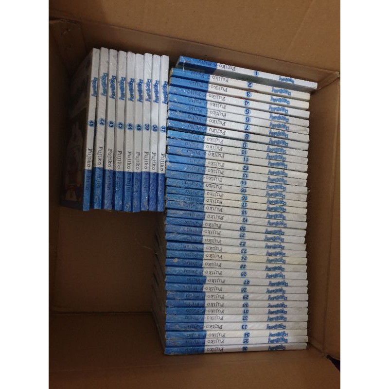 Komik Doraemon versi cover japanese binding set 1-45 segel ori