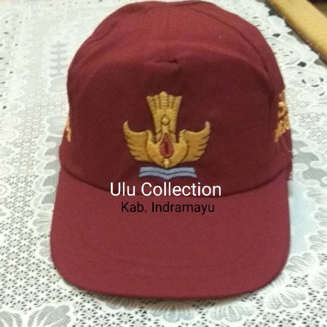 Topi SD Merah full aksesoris Seragam Sekolah