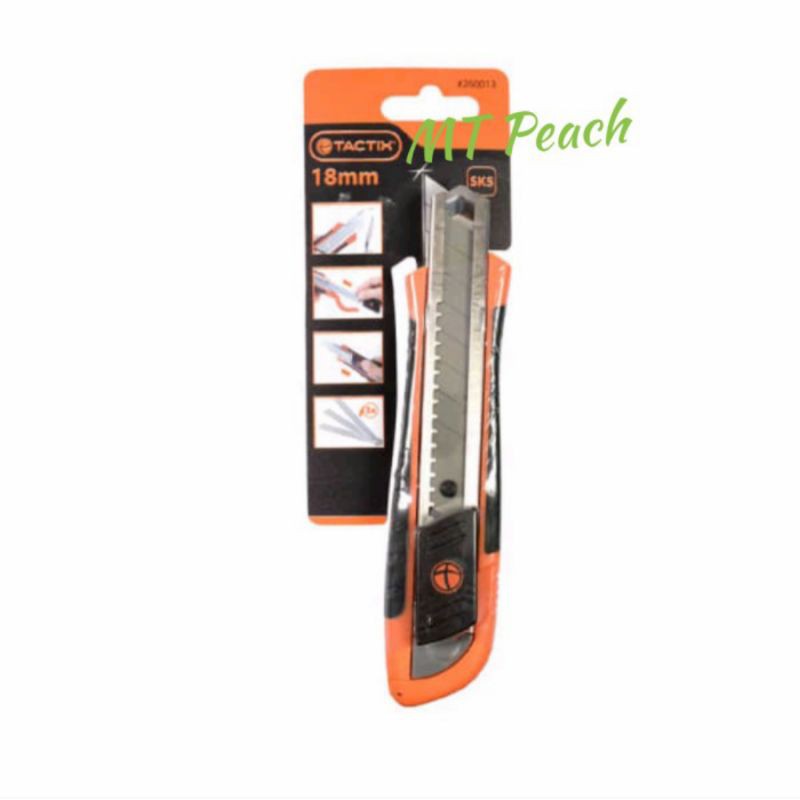 

TACTIX PISAU CUTTER 18 MM KNIFE SNAP-OFF 18 MM RUBBER