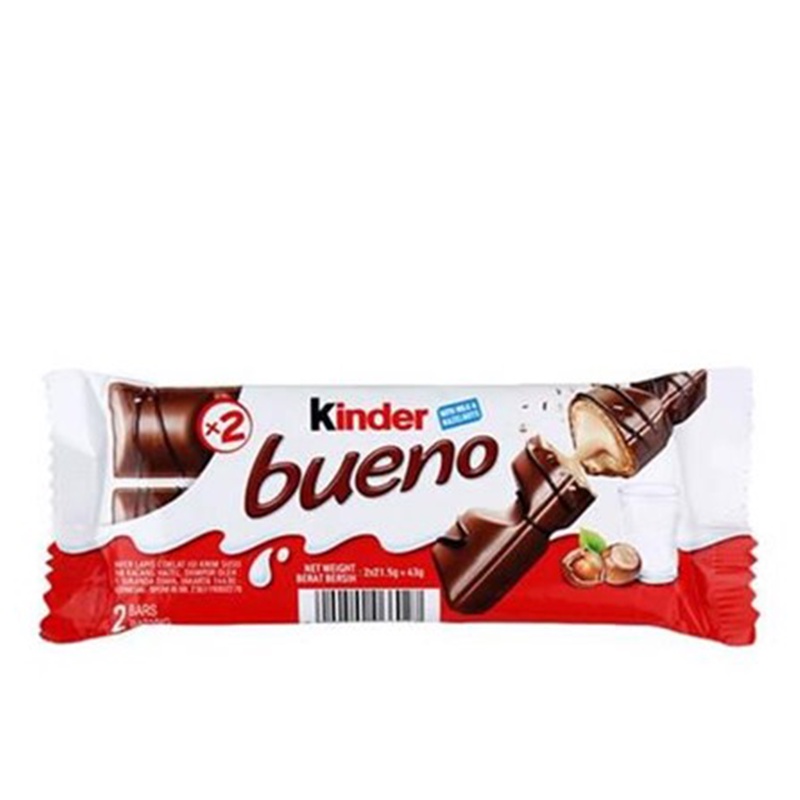 

Kinder Bueno Wafer Cokelat 2 x 43 gr