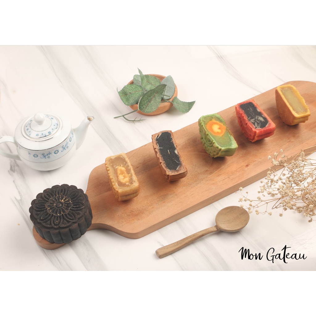 Kue Bulan Moon Cake - Mooncake Box - Snowy Mooncake 100gr