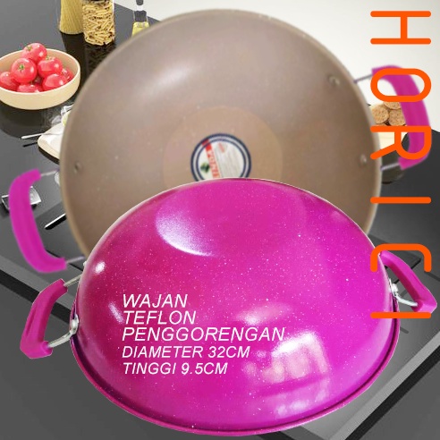 Wajan Bagus 32CM Wajan Bagus Teflon 32cm / Wajan Penggorengan Teflon 32cm