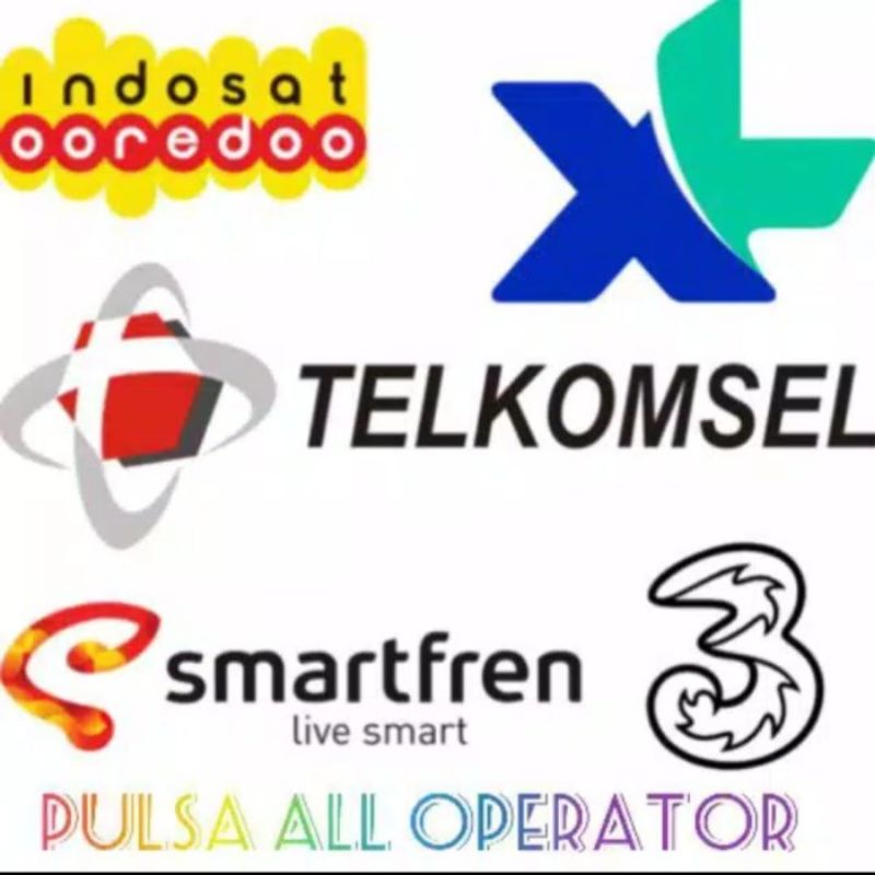 Pulsa All Operator (telkomsel,indosat,tri,smartfren,axis,xl)   7000~52000