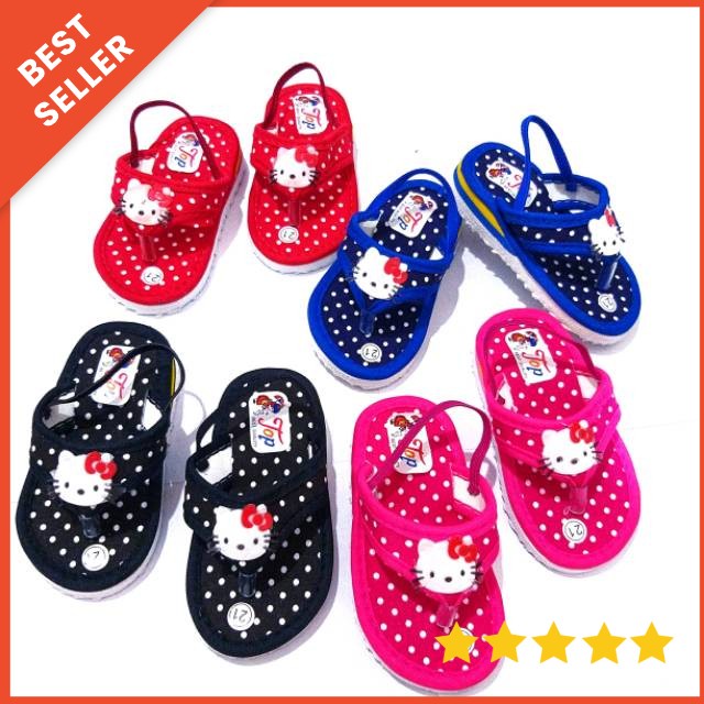 [0-2th] SANDAL BABY BUNYI POLKADOT / SANDAL PREWALKER BAYI PEREMPUAN / SANDAL PREWALKER BUNYI CITCIT