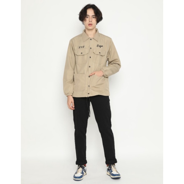 Outerwear Pria Outerwear Pria Erigo Coach Jacket Fujinkai Taslan Khaki - S