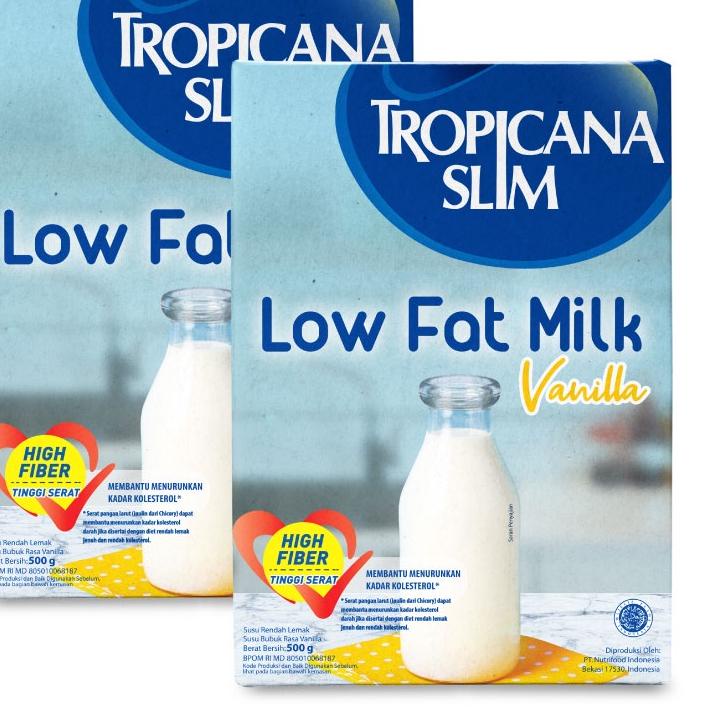 

Twin Pack - Tropicana Slim Susu Low Fat Vanilla 500gr - Bantu Turunkan Kolesterol Recomend