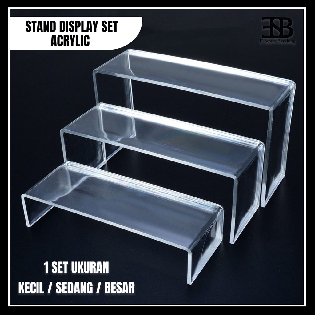 Acrylic Display Rack Multifungsi / Tempat Tas / Display Make-up / Stand Miniatur / Rak Etalase