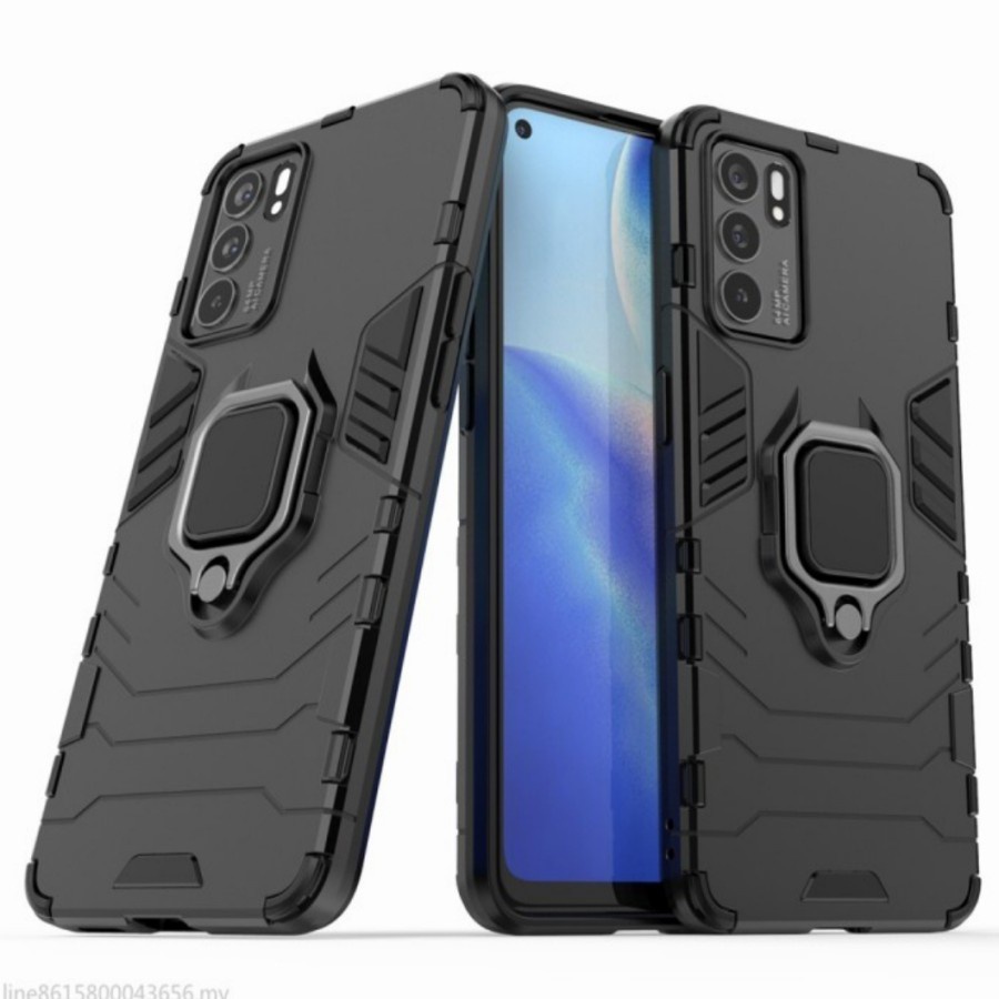 OPPO RENO 6 4G / RENO 6 5G COVER SOFT CASE HYBRID PANTHER SERIES SILIKON SOFTCASE - RENO 6 4G, Hitam