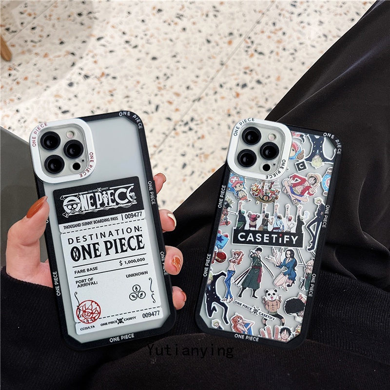 Soft Case TPU Motif Kartun One Piece Untuk Iphone 11 12 6 6s 7 8 Plus X Xr Xs Max 13 Pro Max Se 2020