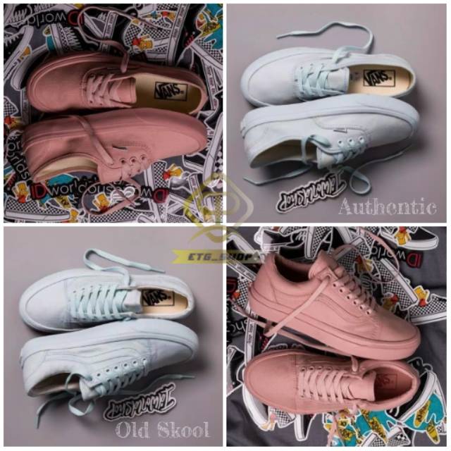 (BISA COD) SEPATU VANS OLD SKOOL PINK / SEPATU VANS OLD SCHOOL WANITA (100% PREMIUM)