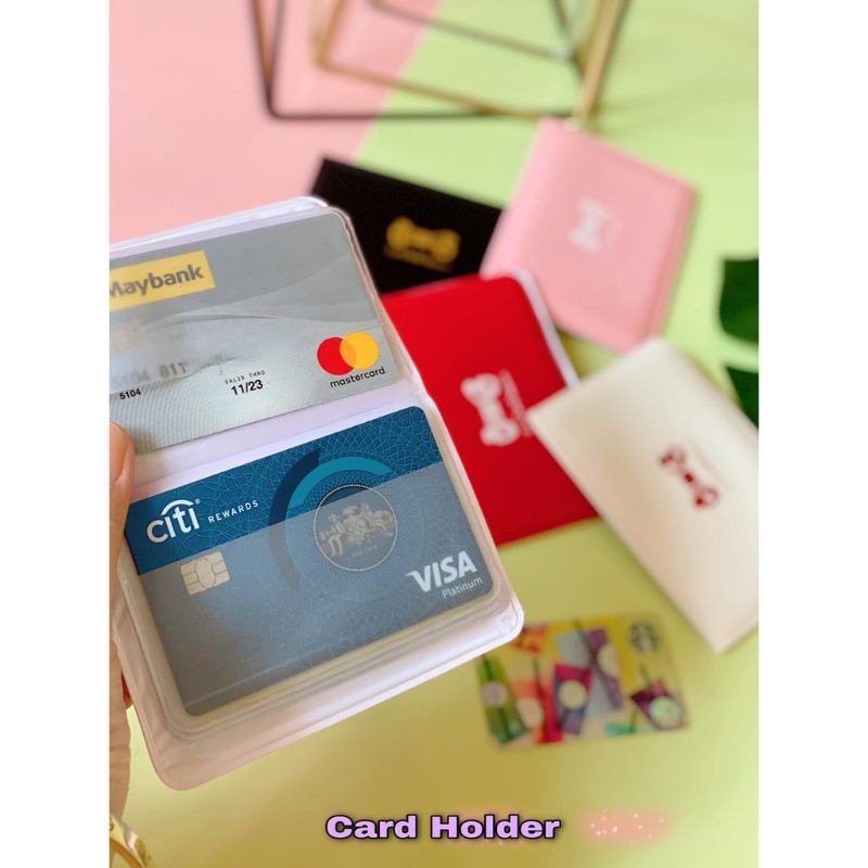 Dompet Kartu Polos Motif Mini KTP ATM /Card Nama/Uang/Holder Murah