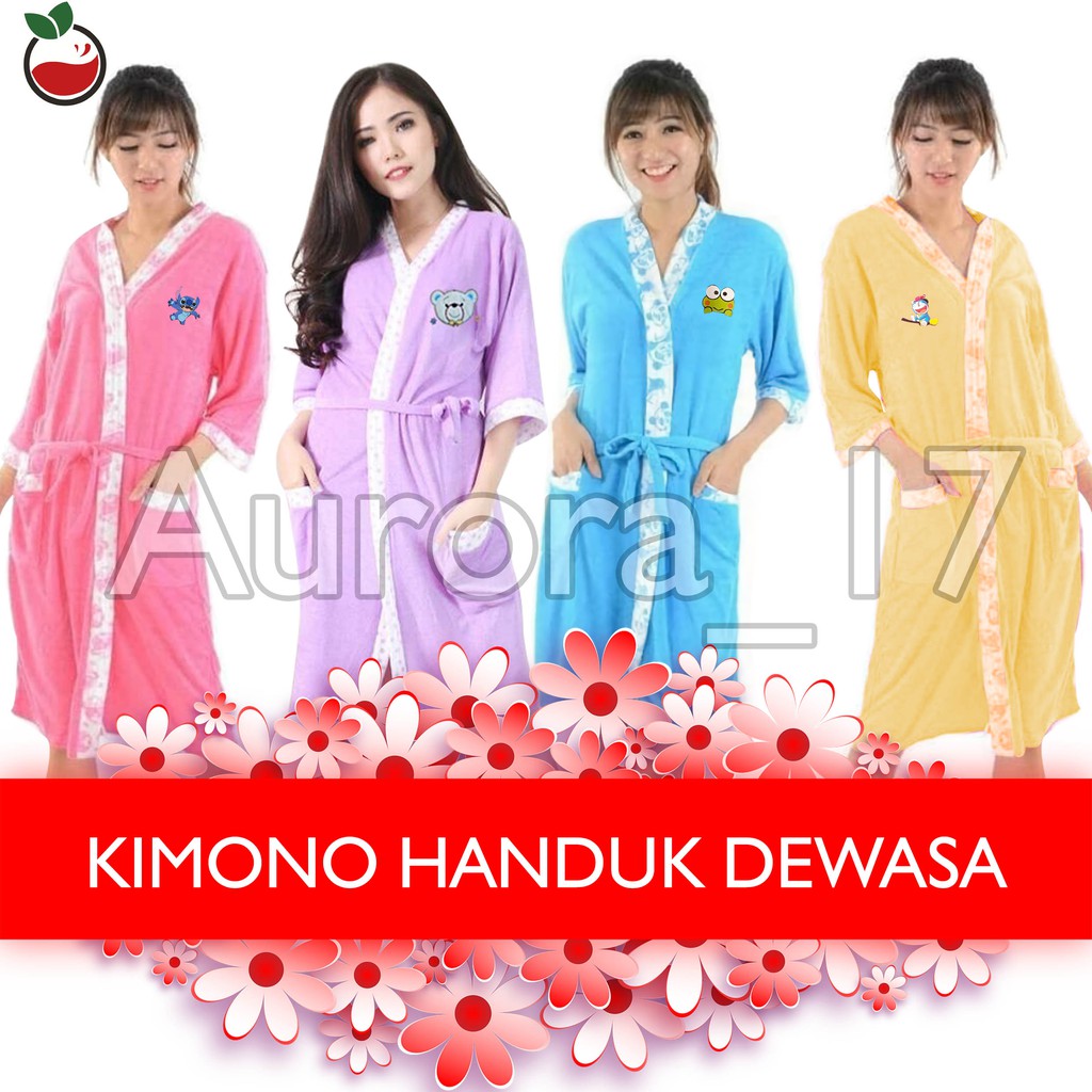 Lilipop Baju Handuk Kimono Wanita Dewasa Original Murah All size