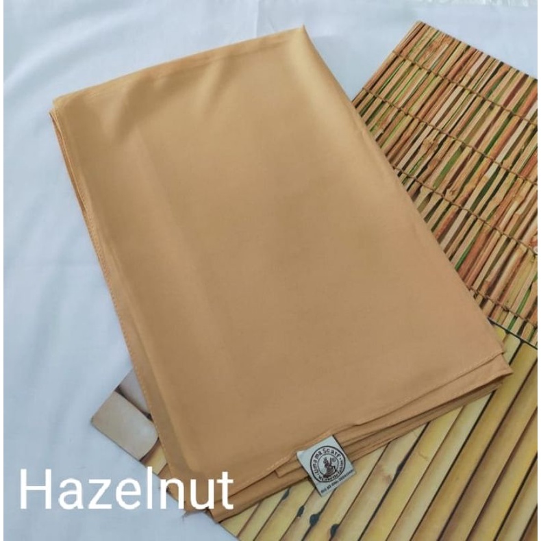 [175X75 CM] Jilbab Pashmina Polos Crepe Diamond Italiano Umama-Hazelnut