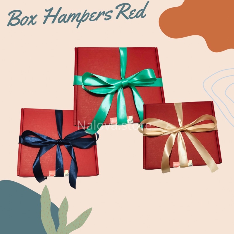 

(MERAH) Box Hampers/ Box Hadiah / Box Lebaran/ Box Gift/ Box Natal