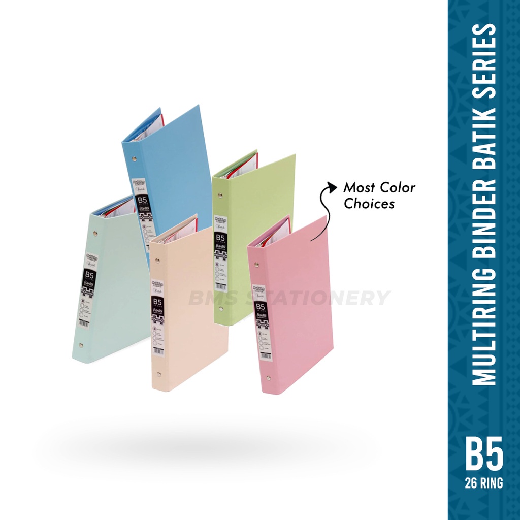 

Binder B5 26 Ring Bantex Warna Pastel