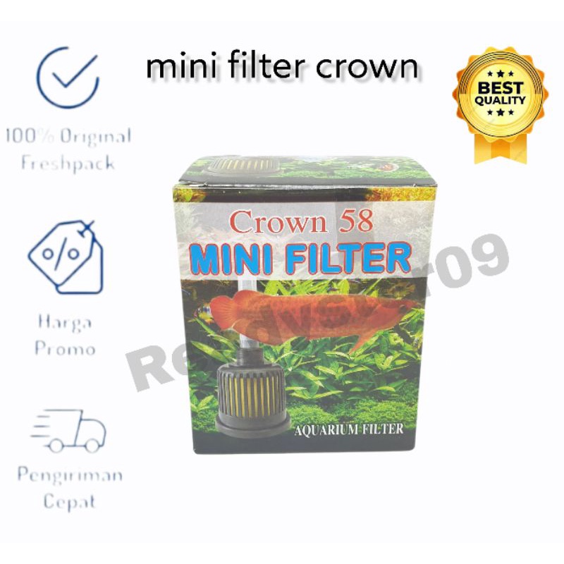 mini filter CROWN 58 internal aquarium aquascape