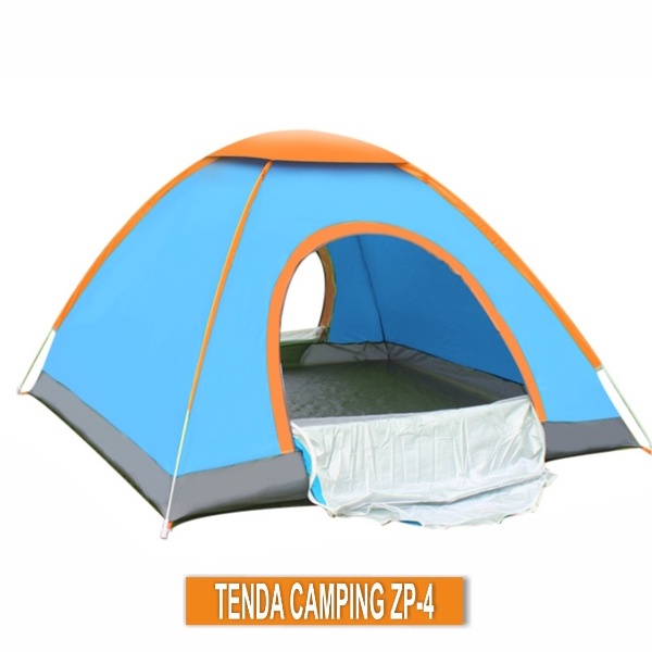 PROMO Tenda Camping Biru Kapasitas 1-3 Orang Tenda Otomatis Outdoor &amp; Indoor Tenda Gunung  -TERMURAH