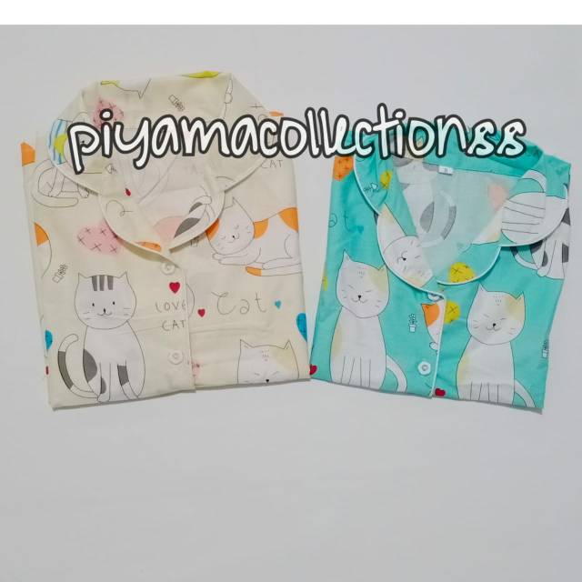 PIYAMA ANAK SET/STELAN 1-10 tahun meong kucing