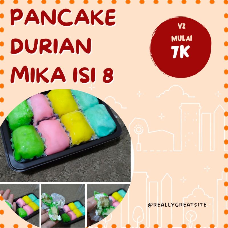 

PANCAKE DURIAN ASLI MEDAN MIKA ISI 8