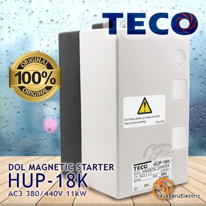 Cuci Gudang Dol Magnetic Motor Starter Teco Hup-18K Hup18K 11Kw 15Hp - 380V 15-20A Trendi