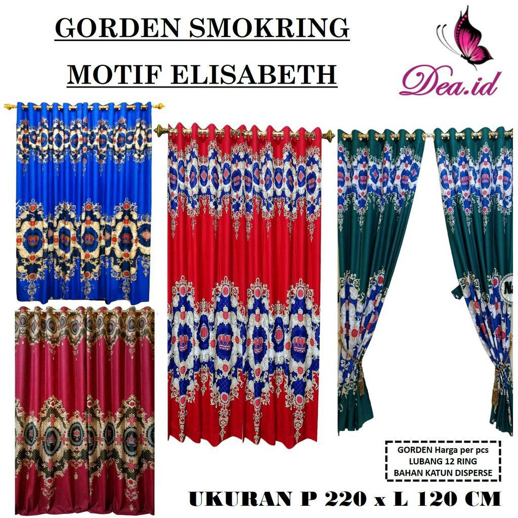 [DEASHOP] GORDEN SMOKRING 12 RING MOTIF BATIK ELISABETH SULTAN MEWAH AESTHETIC MINIMALIS HORDENG HORDEN PINTU JENDELA KORDEN GORDYN HOMEMADE SMOKERING 12 LUBANG