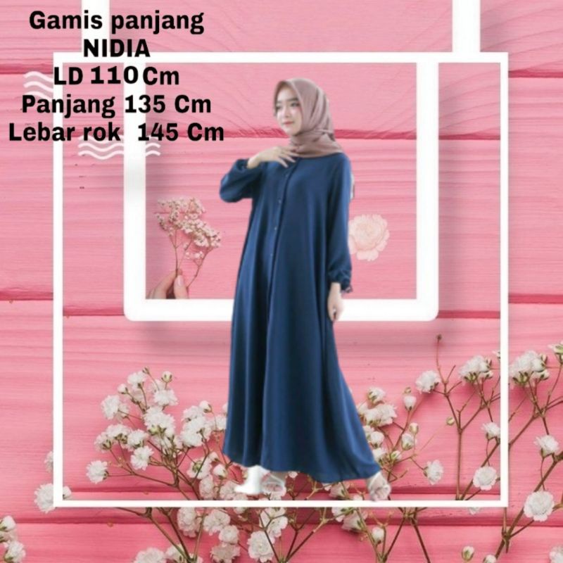 Baju Gamis wanita Dewasa Terbaru 2022 Full Kancing Kerah Kemeja Bahan Moscrepe Baju Muslimah Modern Dress Muslim Kekinian untuk Pengajian dan Kondangan