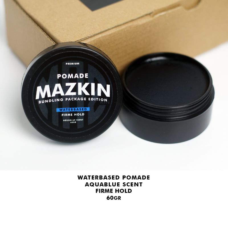 Paket Pomade Mazkin Lengkap | Oilbased pomade | Waterbased pomade | Clay