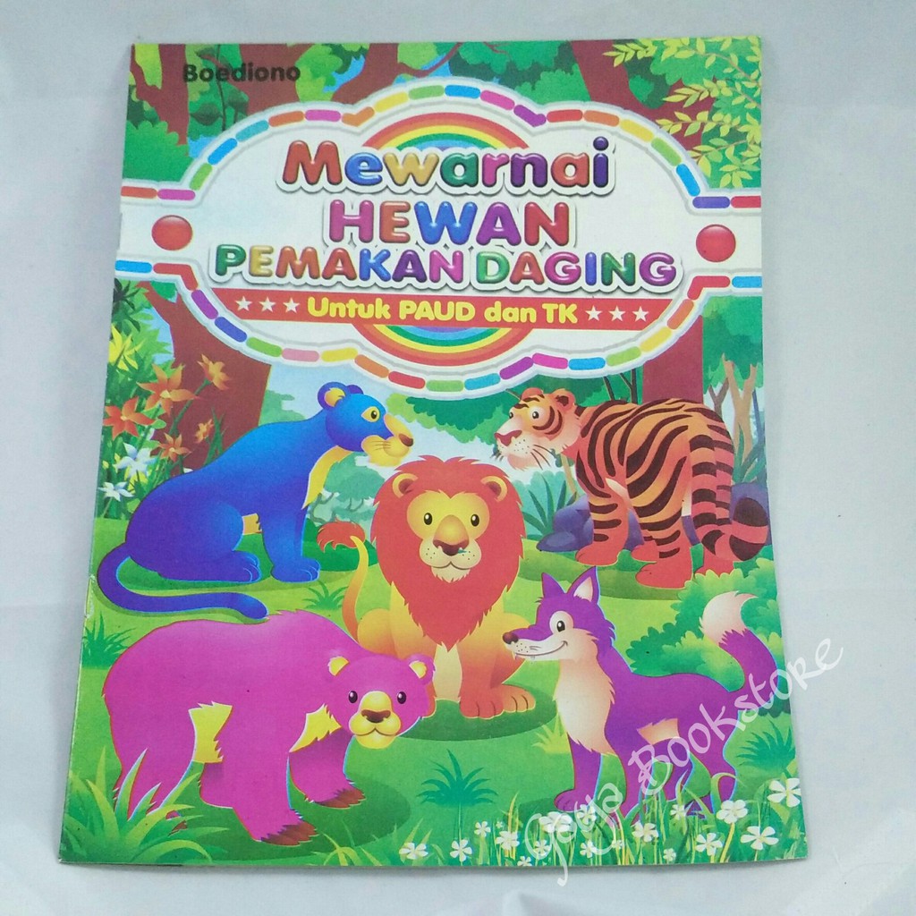Buku Mewarnai - Hewan Pemakan Daging (Besar)