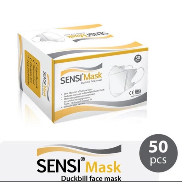 Masker Sensi Duckbill BOX isi 50 Penutup Mulut Hidung