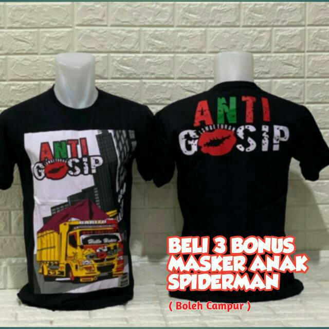 Kaos kata kata dewasa truck lambe anti gosip Ukuran L