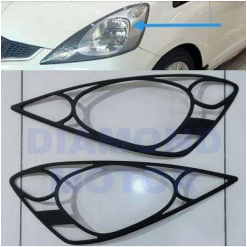 Garnis Lampu depan honda jazz 2008-2010 Black