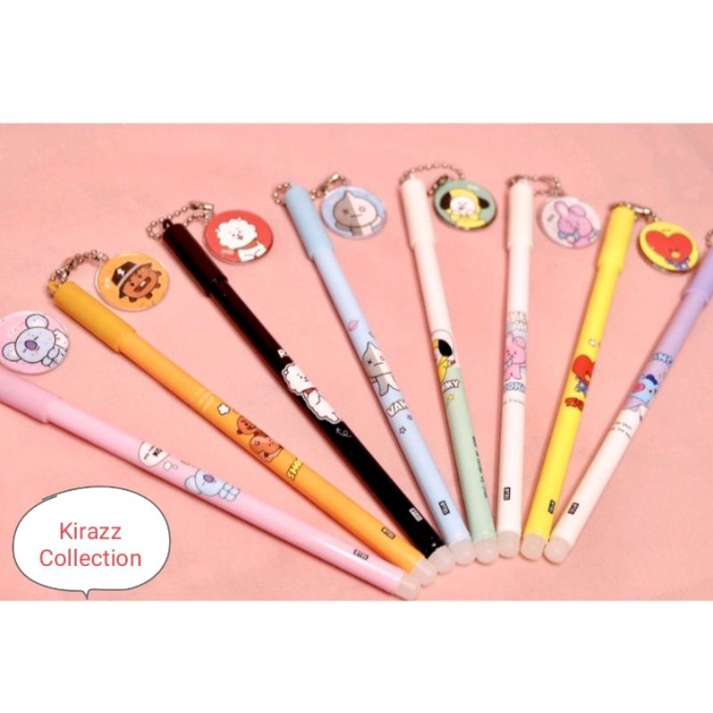 

Pulpen Gel gantung Pin kecil BTS/BT21 murah
