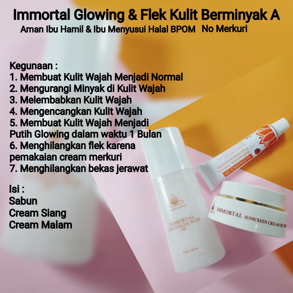 Immortal Glow / Immortal Glowing / Immortal Glow Flek / Immortal Cream / Immortal Paket