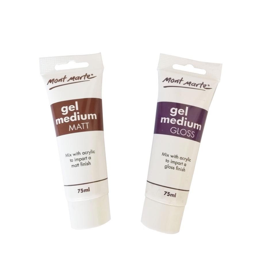 

7V7 Mont Marte Gel Medium Gloss / Matt for Acrylic Paint 75ml NH65 Big Sale ▃՞