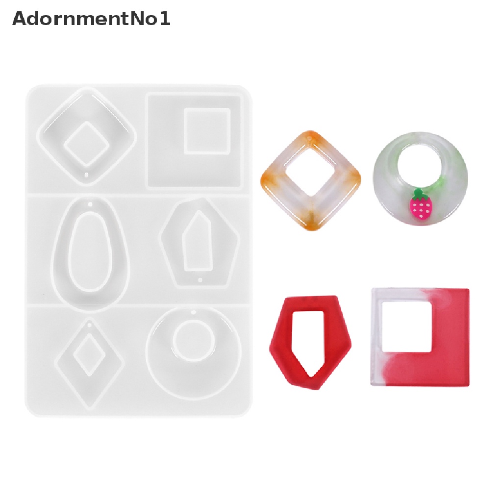 (AdornmentNo1) Cetakan Epoxy Resin Bahan Silikon Untuk Membuat Perhiasan Anting / Kalung / Liontin DIY