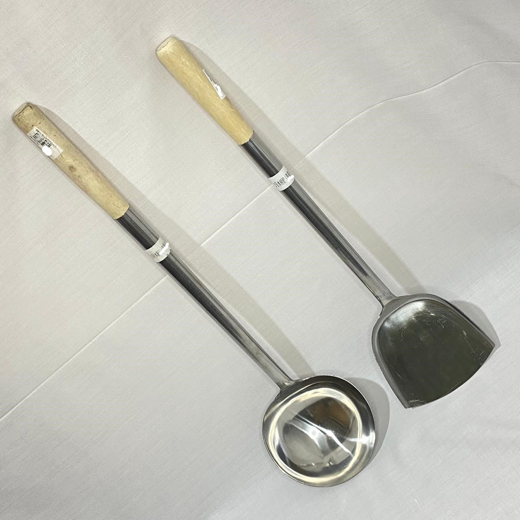 Sutil / Sotel / Spatula dan Irus / Erus / Sendok Kuah Bakso / Soto Stenlis Super Jumbo