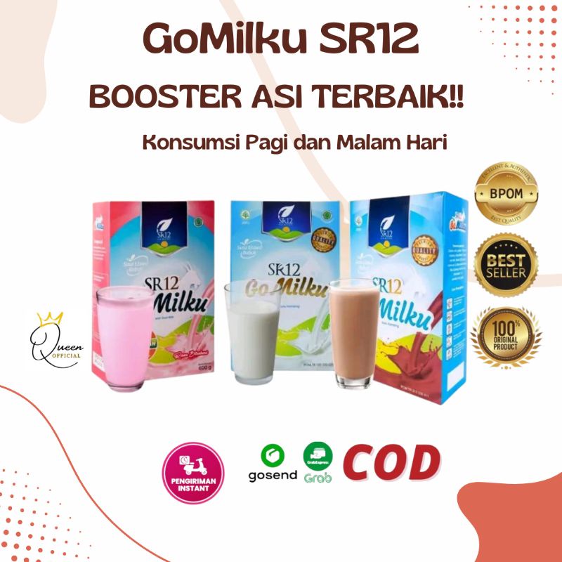 GOMILKU SR12 / GO MILKU SR12 200GRAM SUSU KAMBING ETAWA HALAL BPOM MENINGKATKAN KESEHATAN IMUN TUBUH MELANCARKAN ASI ASLI