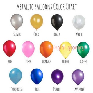Image of Balon Metalik 12 inch bahan tebal outdoor