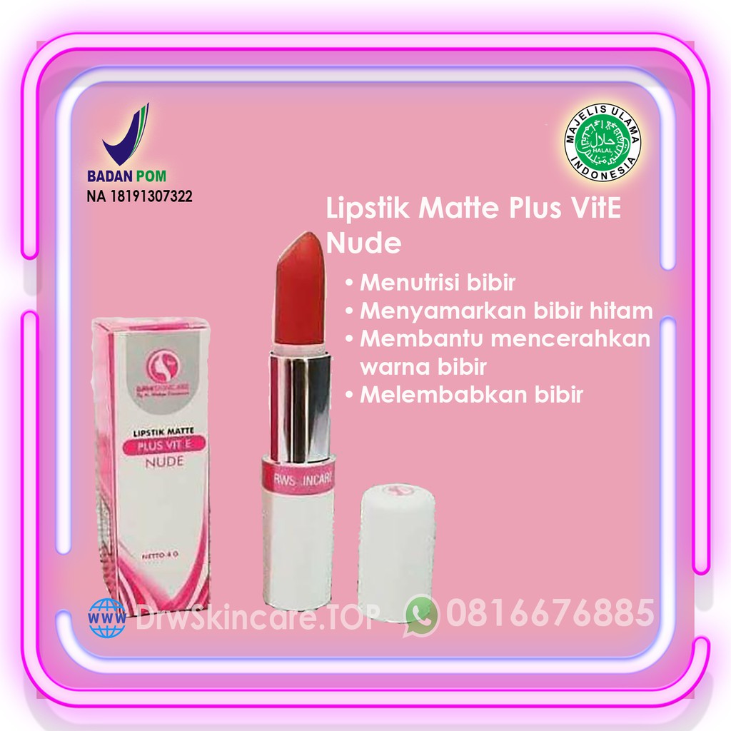 Lipstik Matte Plus Vit E Nude
