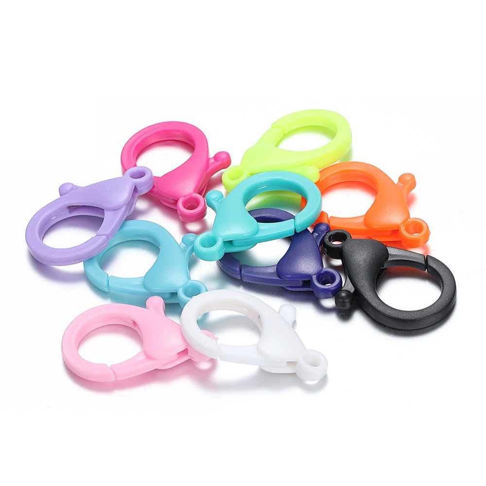 Lobster Clasp Plastik Pengait Gantungan Kunci Keychain 25mm