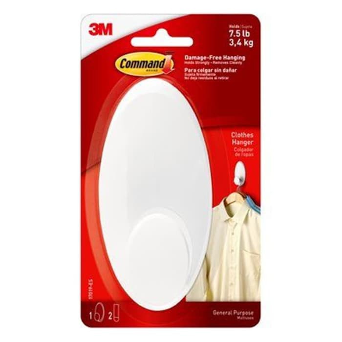3M Command 17019 Clothes Hanger/ Gantungan Baju Portable
