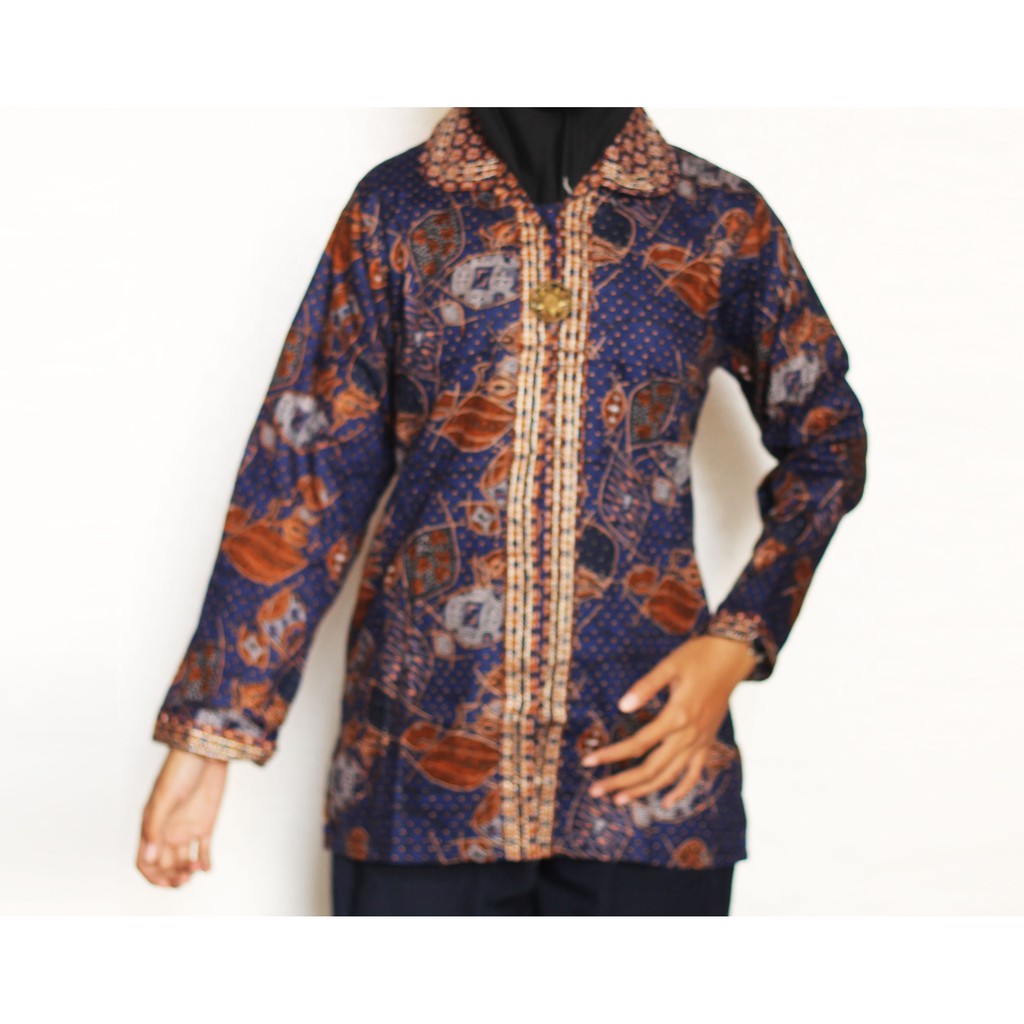 Blouse Batik Wanita I Blus Batik I Blus Kerja Wanita Batik Daisy