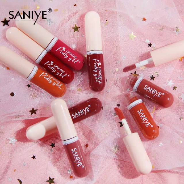 Saniye Ready 2 Warna Lipstik Kecil Bentuk Kapsul Mini Capsule Shaped lip.