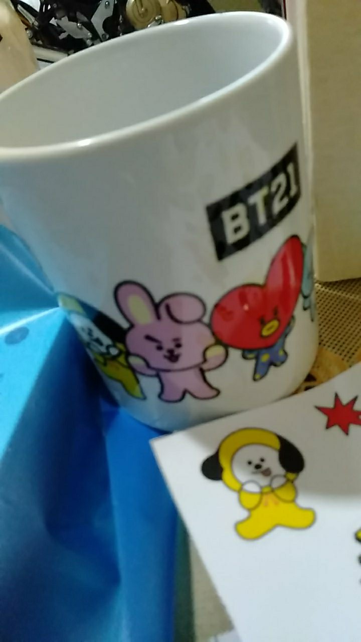 Bt21 Bts Mug Ver1 Cangkir Gelas Air Minum