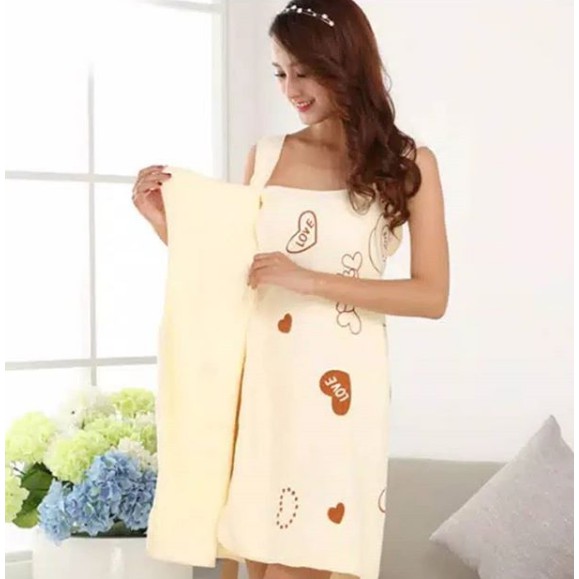 Handuk mandi bentuk dress baju motif lucu kimono remaja dewasa