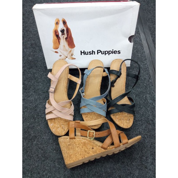 Sandal wanita wedges hush puppies original Sale