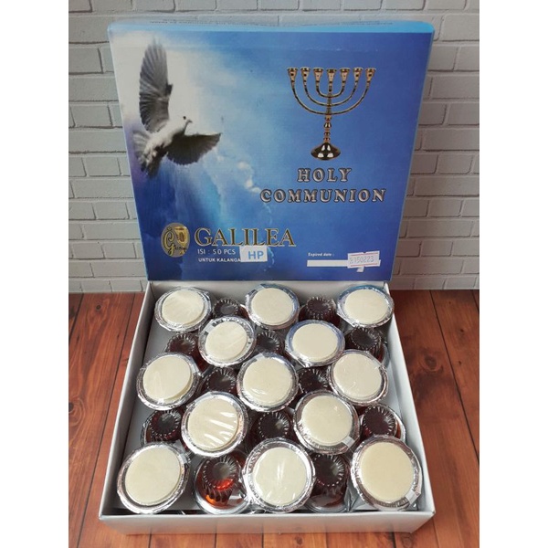 

anggur cup + hosti polos isi 50