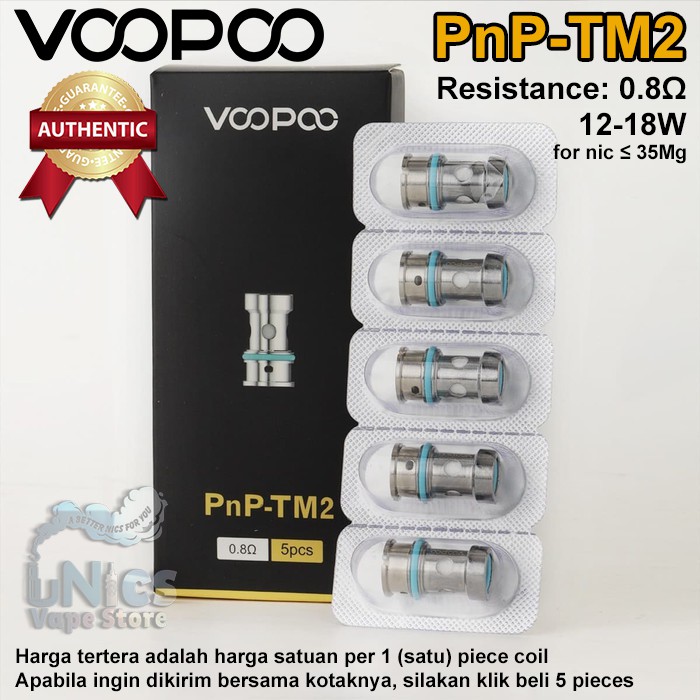 Coil Pnp Tm2 0 8 Ohm Single Mesh Original Koil Mtl Untuk Voopoo Drag X S Vinci Baby Salt Nic Shopee Indonesia