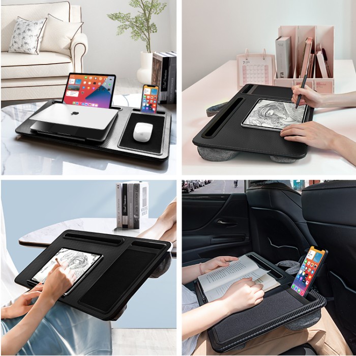 Triple W 4in1 Meja Laptop Kasur Portable Lap Desk Ipad Holder Premium