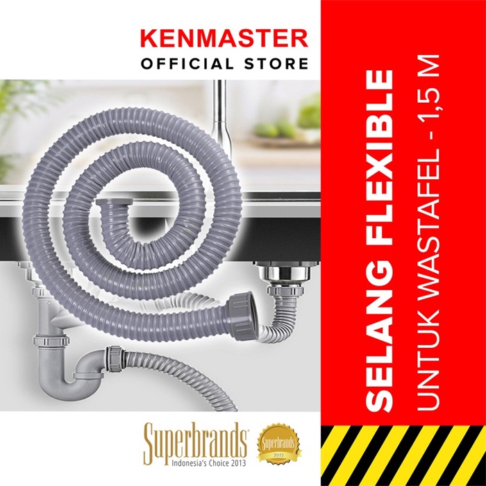 Selang Wastafel 1.5 meter / kenmaster Selang Bak Cuci Piring Flexible